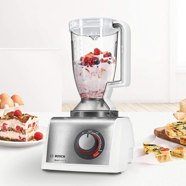 MC812S820 Multitalent 8/1.250 Watt / 3.9 Liter/Multizubehör, Weiß/Edelstahl Mama si Copilul Naty Shop