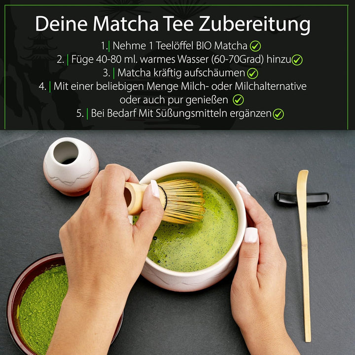 Ceremonial Matcha BIO calitate 100G ceai verde 100% organic ceai verde Machta pulbere
