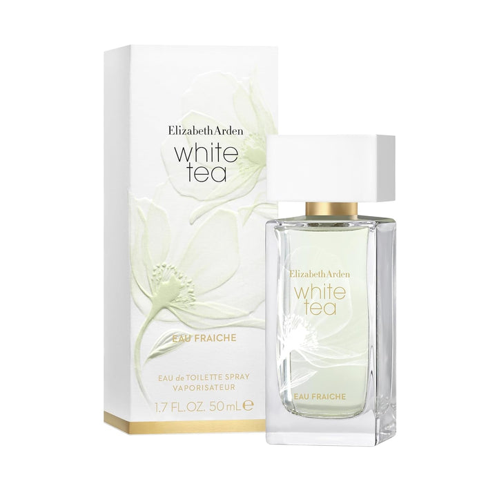 Elizabeth Arden - White Tea Eau Florale Eau De Toilette, Parfum Feminin și Delicat, Cu Flori Frumoase și Ingrediente Bogate - Parfum pentru Femei - 50 ml