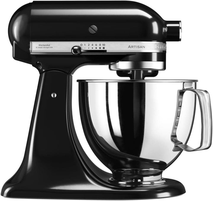Mixer cu bol KitchenAid Artisan 5KSM125EER, 300W, 4.8L Naty Shop Negru