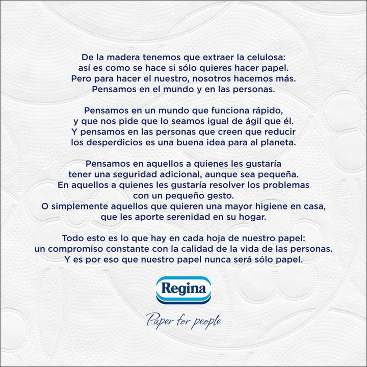 Regina Feeling - 42 role hârtie igienică, 175 foi cu trei straturi, extract natural de bumbac și parfum delicat, 60% ambalaj din plastic reciclat, 100% hârtie certificată Fsc