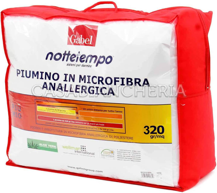Fork Nottetempo jachetă puf microfibră microfibră foarte cald (2Cm) 120X80X2 Cm Bianco Plapumi si pilote Naty Shop 205X250X2 Cm Microfibra menține foarte cald (2Cm)