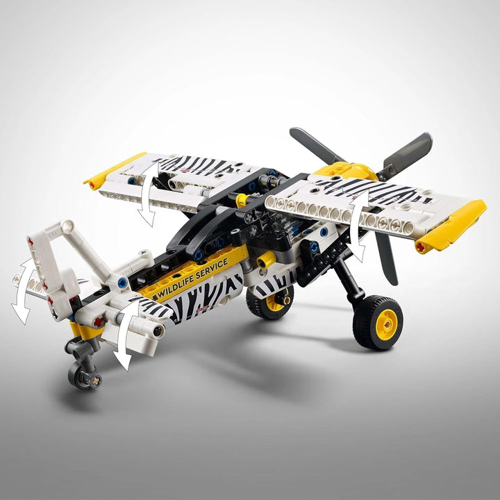 Avion cu elice LEGO Technic, jucărie construibilă pentru copii, cadou pentru băieți și fete de la 8 ani, model de avion cu elice rotativă și motor cu piston cu 4 cilindri 42198 Seturi de constructie Besuche den LEGO-Store