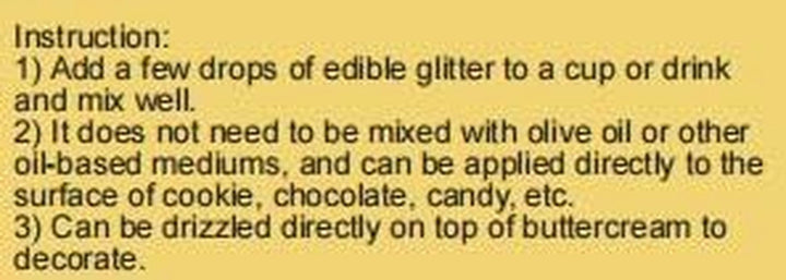 Glitter comestibil, 5 grame Glitter Naty Shop