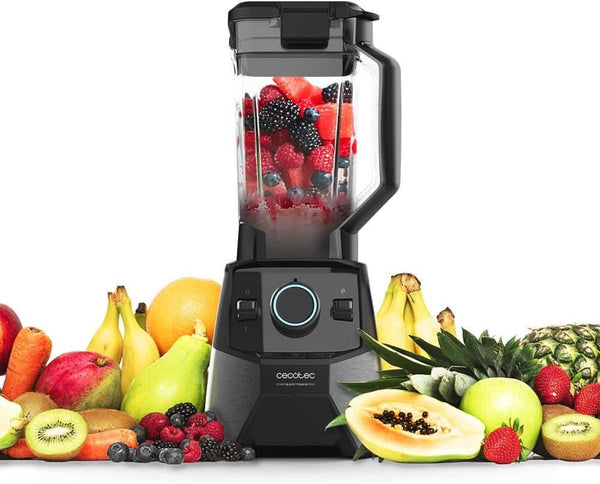 Cecotec Standmixer Power Black Titanium 2000 Pro, 2000 W- Leistung, 8 Mix-Klingen, Schwarz Titan-Beschichtung, 3 Programme, Quadratischer Krug, Bpa-Frei Mama si Copilul Naty Shop