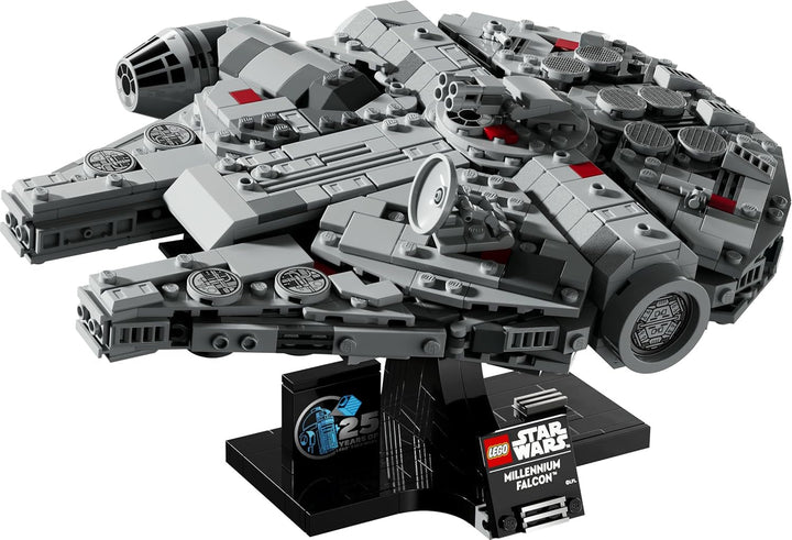 LEGO Star Wars Millennium Falcon, set aniversar 25 de ani pentru adulți, navă construibilă, piesă de colecție din "O nouă speranță", kit model navă spațială, cadouri pentru bărbați, femei 75375 Seturi de constructie Besuche den LEGO-Store