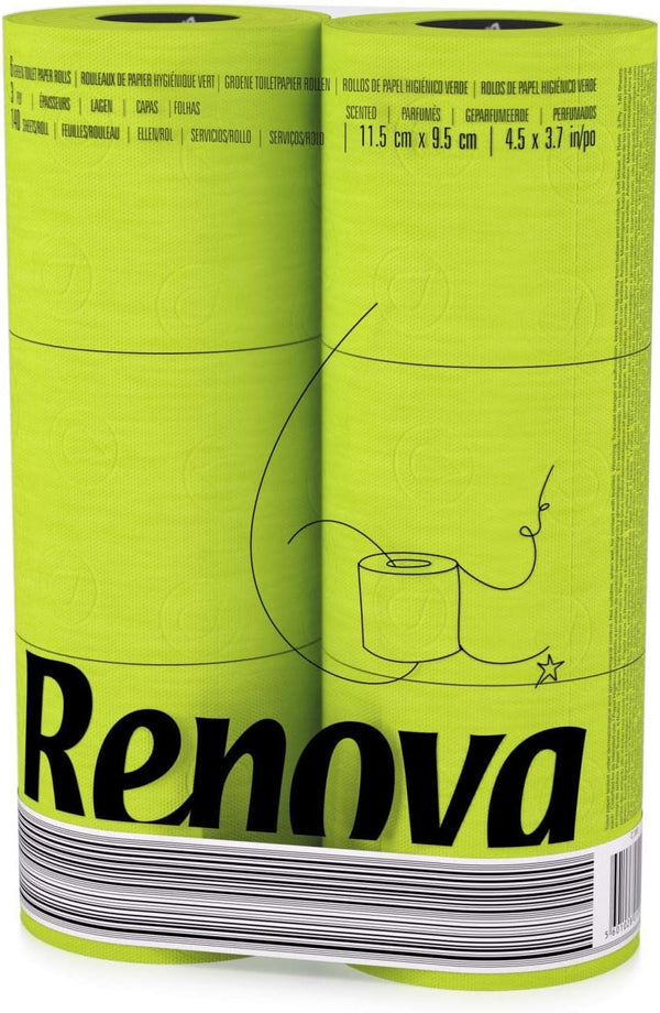 Hârtie igienică RENOVA GREEN 6 role