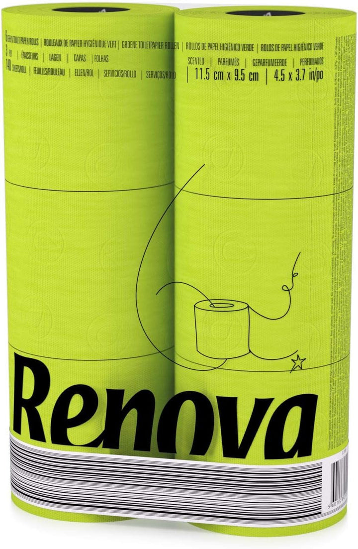 Hârtie igienică RENOVA GREEN 6 role