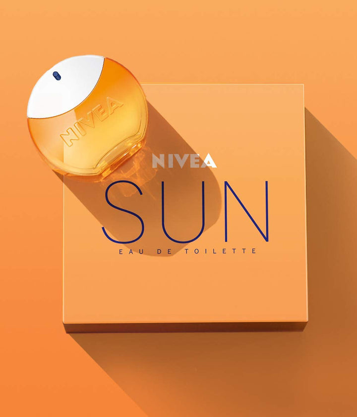 NIVEA SUN Eau De Toilette, parfum unisex cu mirosul original de protecție solară, estival, răcoritor și în sticla emblematică de parfum (30 ml)