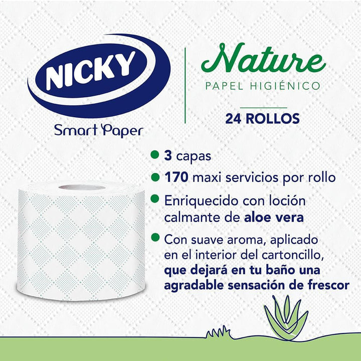 Hârtie igienică Nature, 12 role, 3 straturi