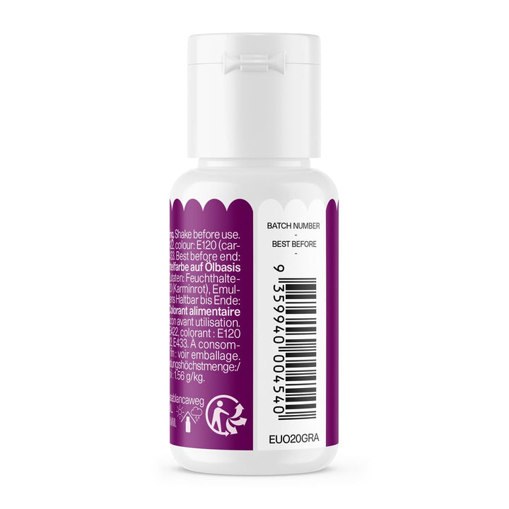 Colorant alimentar pe bază de ulei de struguri Colour Mill Oil Blend - Colorant alimentar pentru ciocolată, fondant, brioșe, prăjituri, copt, macaroane - Colorant alimentar pentru decorarea torturilor - 20 ml