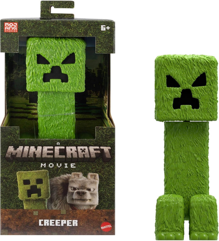 Mattel Minecraft Story Set cu 4 figurine de acțiune și 3 accesorii, Encounters In The Overworld Set, inspirat de un film Minecraft, jucărie de colecție, JFR70 Action figures Naty Shop Creeper cu set de accesorii