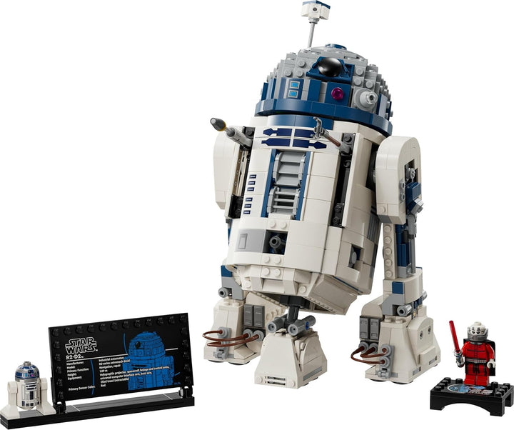 LEGO Star Wars R2-D2, set model pentru copii, băieți și fete, figurină droid construibilă cu minifigurina Darth Malek a 25-a aniversare și placă de decorare, idee de cadou de colecție 75379 Seturi de constructie Besuche den LEGO-Store
