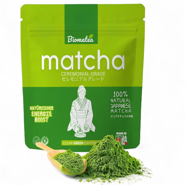 50 G Matcha de calitate ceremonială din Japonia - 100% natural, fără pesticide și testat - măcinat cu piatră - pudră de ceai japonez premium Moegi Matcha