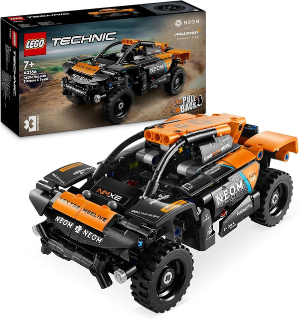 Set mașină de curse LEGO Technic NEOM Mclaren Extreme E, jucărie cu motor pentru copii, mașină cu vânt construibilă, cadou Technic pentru băieți și fete de la 7 ani 42166 Seturi de constructie Besuche den LEGO-Store Singur