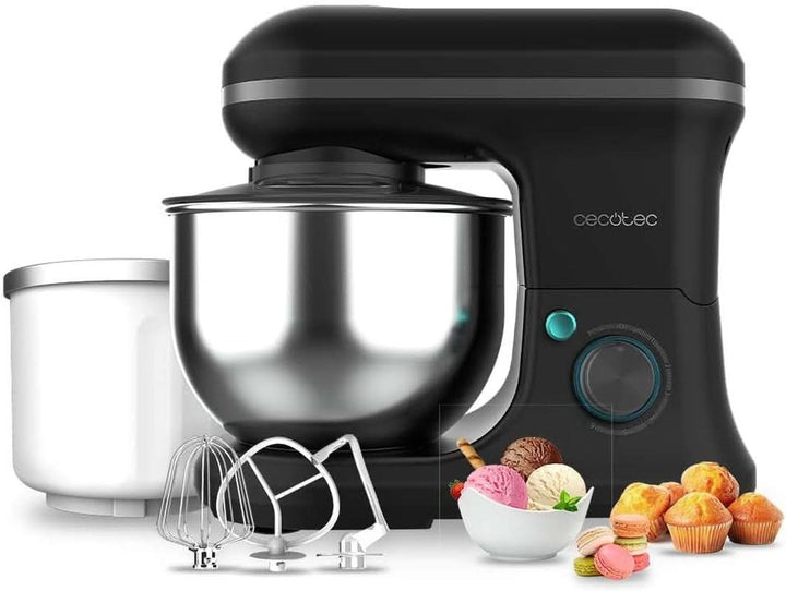 Robot de bucătărie Cecotec Cecomixer Compact, 1000 W Naty Shop Negru 5 functii + gheata