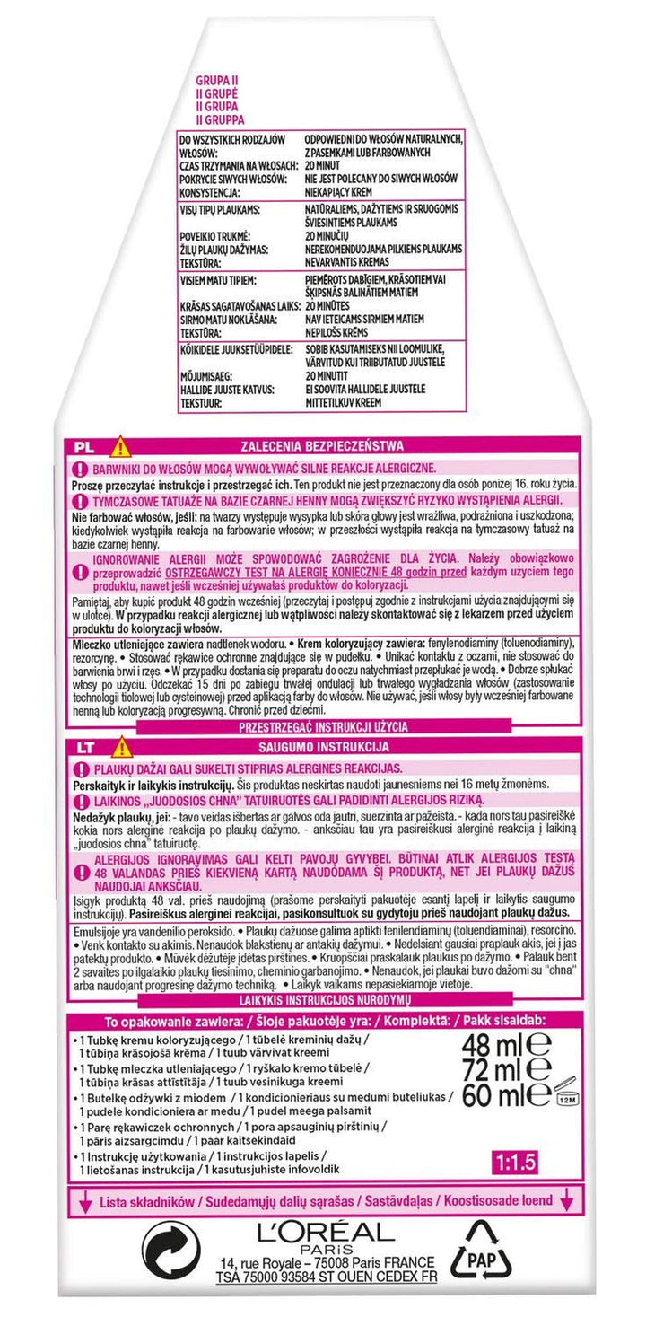 L'Oréal Paris Casting Crème Gloss 1010 Culoare de păr - Blond leu deschis Vopsea pentru par Naty Shop