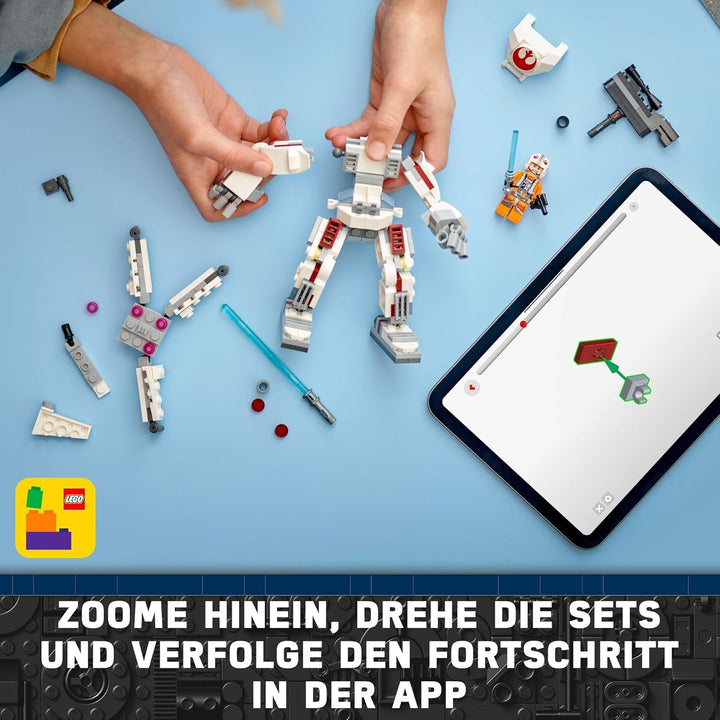 LEGO Star Wars X-Wing Mech al lui Luke Skywalker, cărămizi de jucărie de colecționat, aventură de acțiune, idee de cadou pentru băieți și fete creative cu vârsta de 6+ 75390 Seturi de constructie Besuche den LEGO-Store