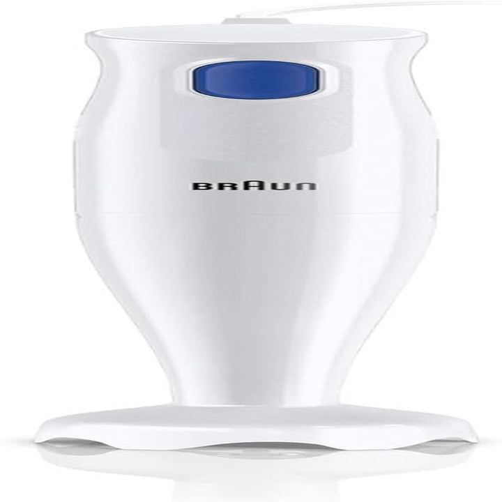 Braun Stabmixer MQ10.001M Multiquick 1 - Extra Leichter Pürierstab Mit Edelstahl-Mixfuß Und Easytwist System, Inkl. 600 Ml Mix- & Messbecher, 450 Watt, Weiß Mama si Copilul Naty Shop Mq 10.000P