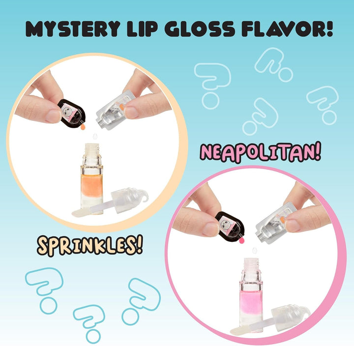 Papusa cu luciu de buze Yummiland - Mystery Chase - Include set de luciu de buze DIY, potrivit pentru copii cu vârsta de 4 ani și peste Papusi Naty Shop