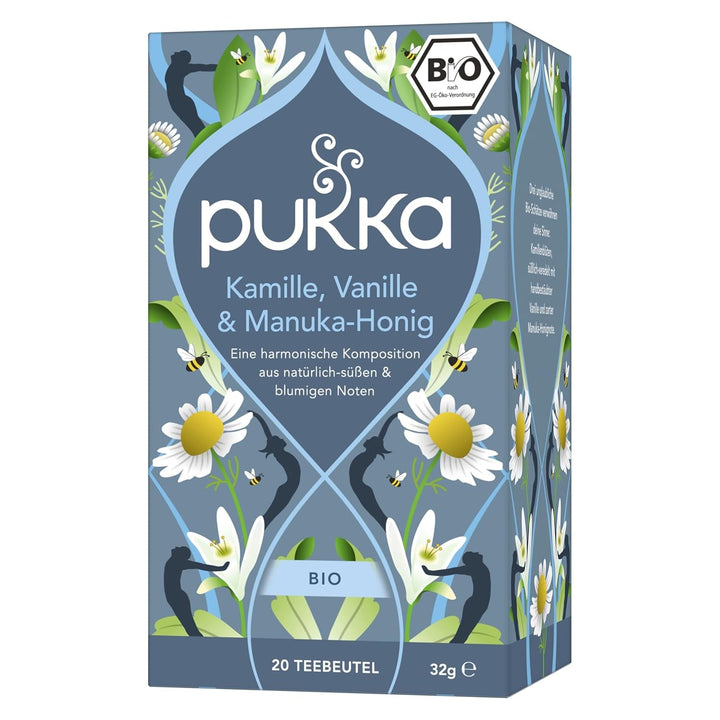 Pukka | Ceai de fructe bio „Night Time Berry” | Mușețel, coacăze negre și mure | Ceai pentru o seară relaxantă | Fără cofeină | Pachet de 1 | 20 pliculețe de ceai