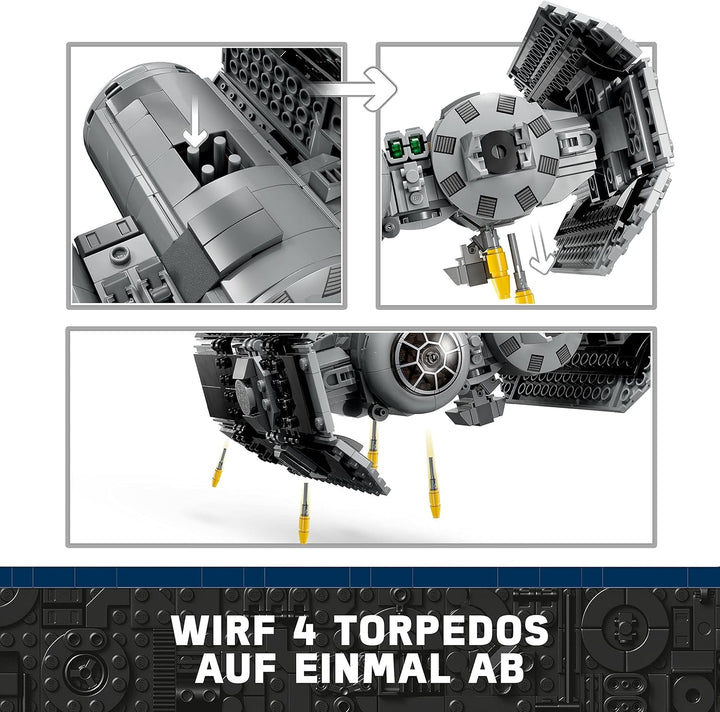 LEGO Star Wars TIE Bomber Model Kit cu Darth Vader Minifigure cu Lightsaber și Gonk Droid, jucărie construibilă cu Starfighter ca un cadou 75347 Seturi de constructie Besuche den LEGO-Store