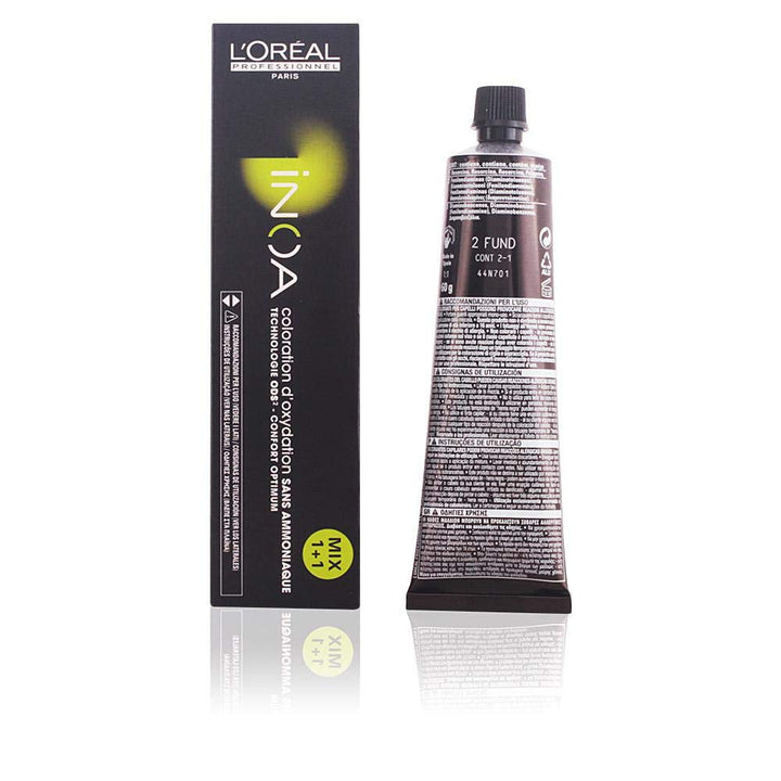 L'Oréal Professionnel INOA Colorație oxidativă fără amoniac 4 maro mediu, 1 pachet, (1x 60 ml)
