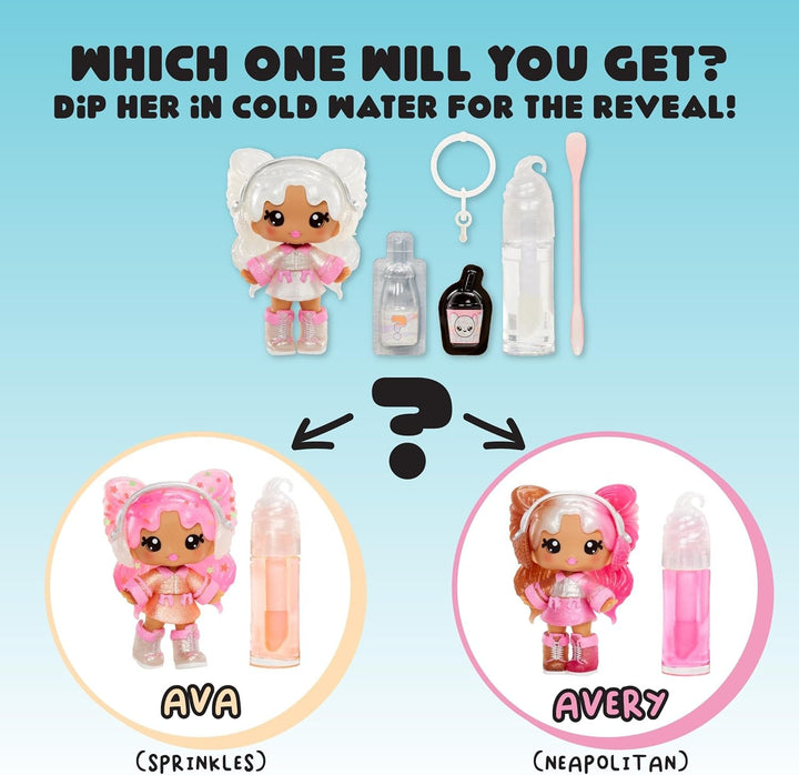 Papusa cu luciu de buze Yummiland - Mystery Chase - Include set de luciu de buze DIY, potrivit pentru copii cu vârsta de 4 ani și peste Papusi Naty Shop