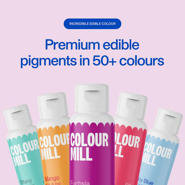 Colorant alimentar galben pe bază de ulei Colour Mill - Colorant alimentar pentru ciocolată, fondant, brioșe, prăjituri, copt, macaroane - Colorant alimentar pentru decorarea torturilor - 20 ml
