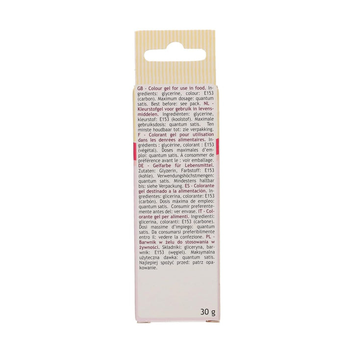 Colorant alimentar Funcakes, gel negru: Colorant alimentar foarte concentrat pentru aluat, cremă, fondant și marțipan. Dozare ușoară. Picătură individuală pentru a crea culori vibrante. Halal. 30 g.