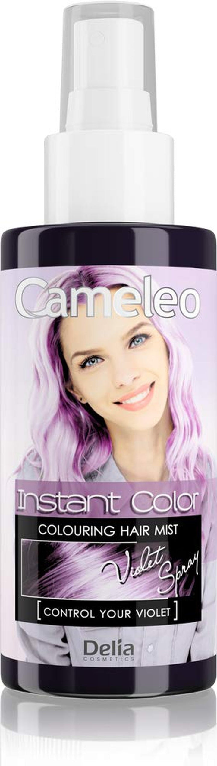 Cameleo - Spray & Go - spray colorant pentru păr - violet - pentru păr blond, blond platinat și gri - pur și simplu pulverizați și terminați - semi-permanent - rezultat instant - spray colorant pentru păr carnival - 150 ml Vopsea pentru par Naty Shop Spray de culoare mov 150 Ml (1 pachet)