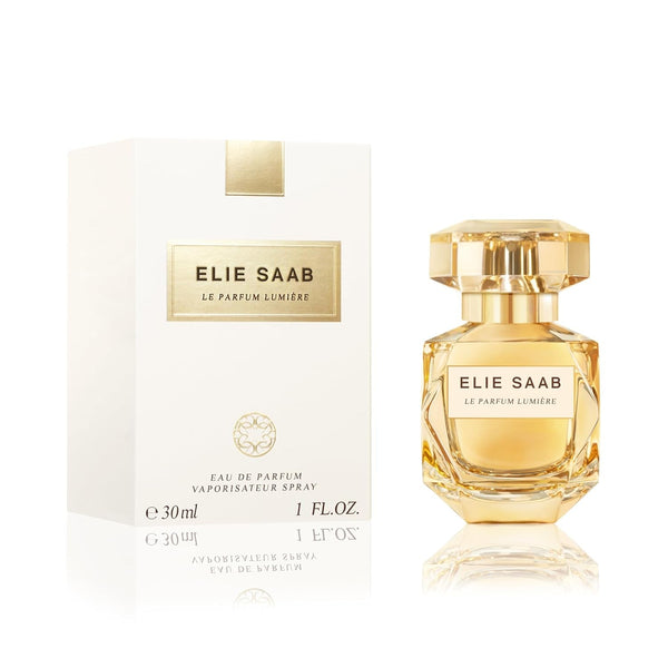 Elie Saab Le Parfum Lumière 30 ml – Apă de parfum pentru femei – Parfum floral lemnos – Note uimitoare de ylang ylang, iasomie și lemn de chihlimbar – Sticlă transparentă