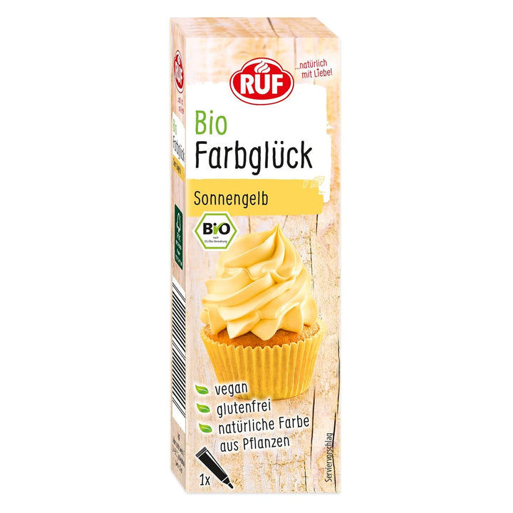 Colorant alimentar organic RUF roz vată de zahăr, cu sirop de agave pentru colorarea glazurii și pentru prăjituri decorative, fără gluten și vegan, 1 x 25g