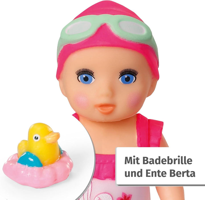 BABY Born Minis set de joacă pentru cadă cu păpușă Minis Amy și rață, 906101 Zapf Creation Papusi Naty Shop