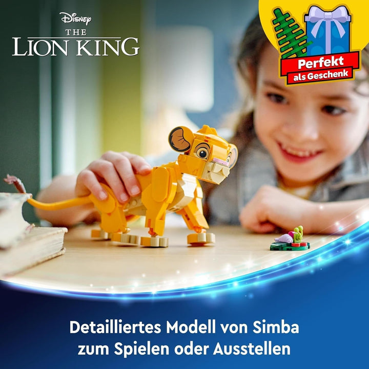 LEGO Ç€ Disney Simba, puiul de leu al regelui, jucărie de construcție pentru copii, Playset fantezie cu figura leului, idee de cadou cool pentru fete și băieți de la 6 ani, jucărie pentru copii 43243 Seturi de constructie Besuche den LEGO-Store