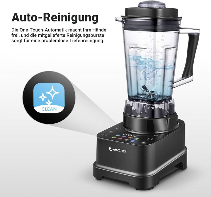 Blender AMZCHEF, 8 meniuri inteligente și 10 viteze, ecran tactil LCD Bucatarie Naty Shop