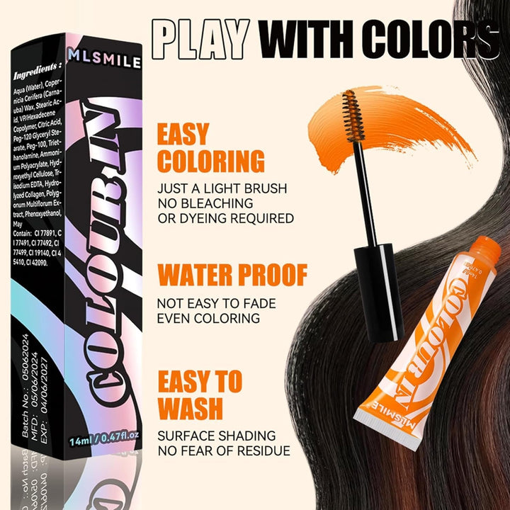 Vopsea de păr temporară verde - 14ml Vopsea de păr Cretă de păr, Vopsea de păr verde lavabilă Stick, Culoare instantanee cretă de păr, Vopsea de păr cretă Carnaval pentru Crăciun Halloween, Carnaval, Cosplay Vopsea pentru par Naty Shop