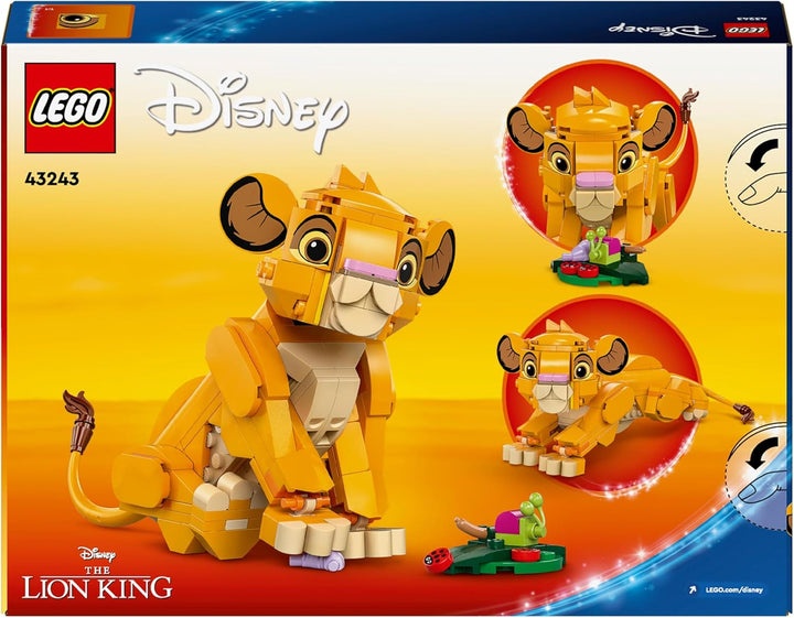 LEGO Ç€ Disney Simba, puiul de leu al regelui, jucărie de construcție pentru copii, Playset fantezie cu figura leului, idee de cadou cool pentru fete și băieți de la 6 ani, jucărie pentru copii 43243 Seturi de constructie Besuche den LEGO-Store