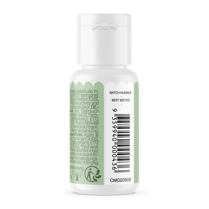 Colorant alimentar pe bază de ulei de salvie Colour Mill - Colorant alimentar pentru ciocolată, fondant, brioșe, prăjituri, copt, macaroane - Colorant alimentar pentru decorarea torturilor - 100 ml