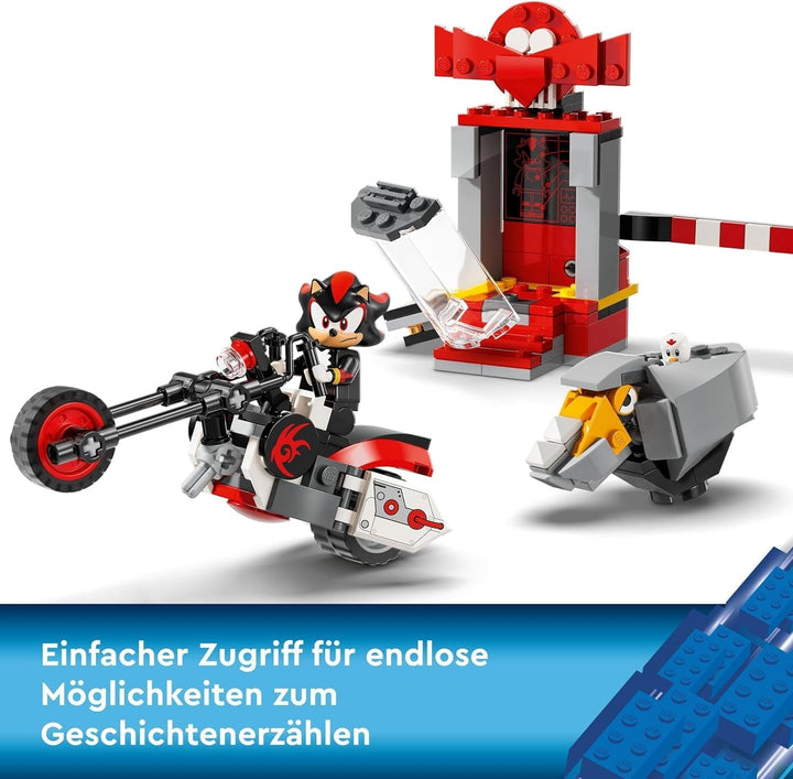 LEGO Sonic the Hedgehog Shadow the Hedgehog Escape, set cu motocicletă de jucărie și figuri din jocul video, cadou pentru gameri și fani de la 8 ani, articol fan pentru băieți și fete 76995 Seturi de constructie Besuche den LEGO-Store