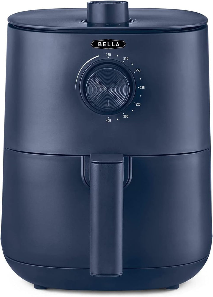BELLA Hot Air Fryer 1.9L, 5-In-1 Compact Multi-Cooker, acoperire neaderentă, coș sigur pentru mașina de spălat vase Electrocasnice Naty Shop Albastru 3L Manual cu buton rotativ dublu
