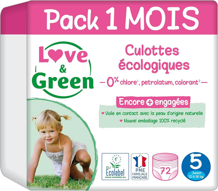 - Diapera sănătoasă și ecologică Dimensiunea 6 (+16 kg), pachet de 1 Naty Shop Culottes Taille 5 - Pack 1 Mois