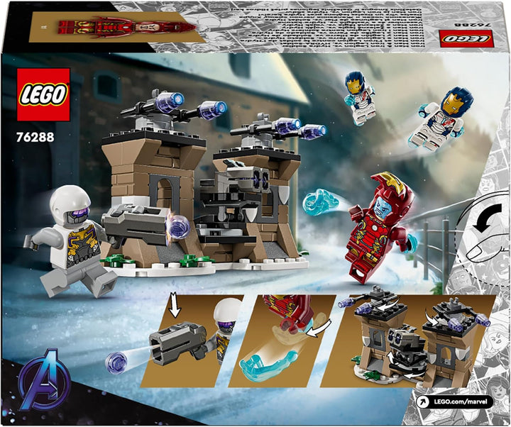 LEGO Marvel Iron Man & Iron Legion Vs. Hydra Soldier, Avengers Building Toy, Creative Playset pentru copii și fanii supereroilor, cadou pentru băieți și fete de la 6 ani 76288 Seturi de constructie Besuche den LEGO-Store