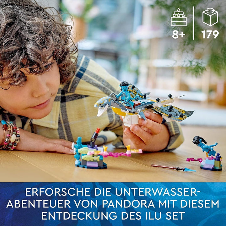LEGO Avatar Descoperirea lui Ilu, Calea Apei Jucărie construibilă cu figură subacvatică, Pandora Set de colecție pentru copii și fani ai filmelor de la 8 ani în sus 75575 Seturi de constructie Besuche den LEGO-Store