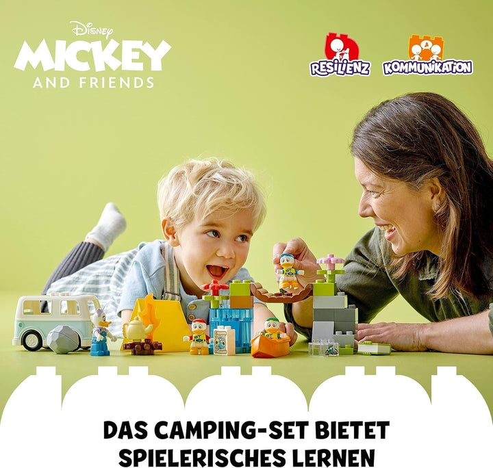 LEGO 10997 DUPLO Disney Mickey and Friends Camping Adventure Set With Campervan, Canoe And Daisy Duck Figure, Building Toy Gift For Toddlers 2+ Years, Girls And Boys Seturi de constructie Besuche den LEGO-Store