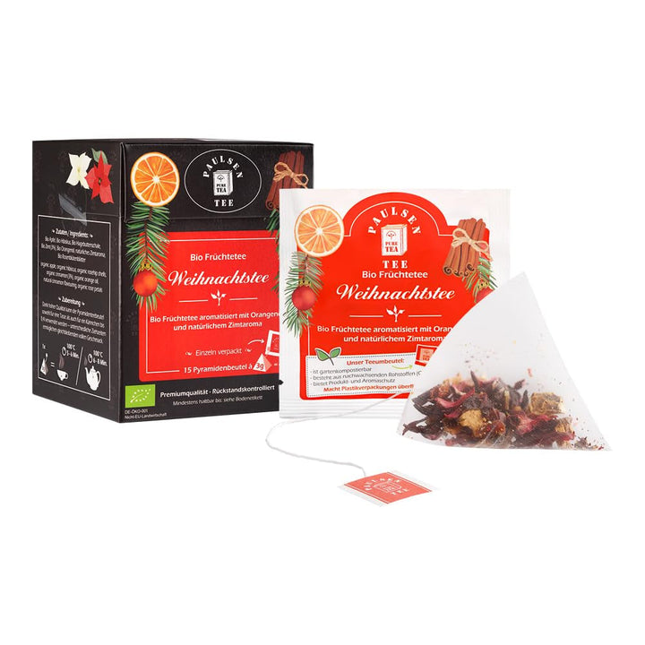 Ceai de Crăciun bio 10 X 100G, Paulsen Ceai Ceai de fructe Controlat pentru reziduuri