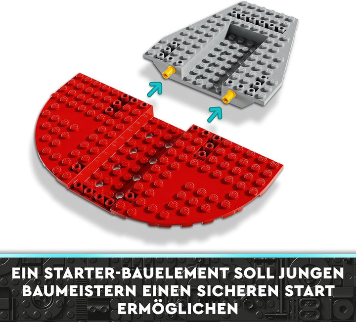 LEGO Star Wars: Aventurile tinerilor Jedi Crimson Firehawk, Set de pornire pentru copii cu navă spațială construibilă, bicicletă Speeder și 3 figuri, cadou pentru băieți și fete de la 4 ani 75384 Seturi de constructie Besuche den LEGO-Store