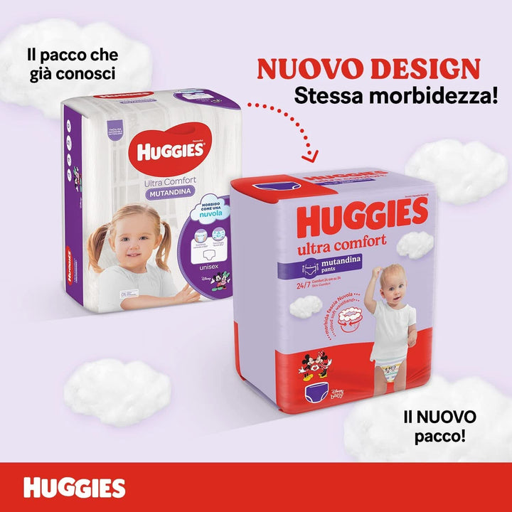 Huggies Ultra Comfort Windelhöschen, Größe 6 (15-25 Kg), 52 Windeln Naty Shop