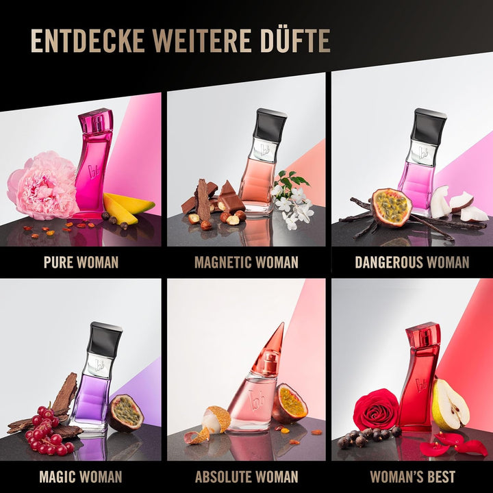 Bruno Banani Woman Eau De Toilette Spray Natural, Parfum Floral-Fructat pentru Femei, Sticlă cu Atomizor, 100ml