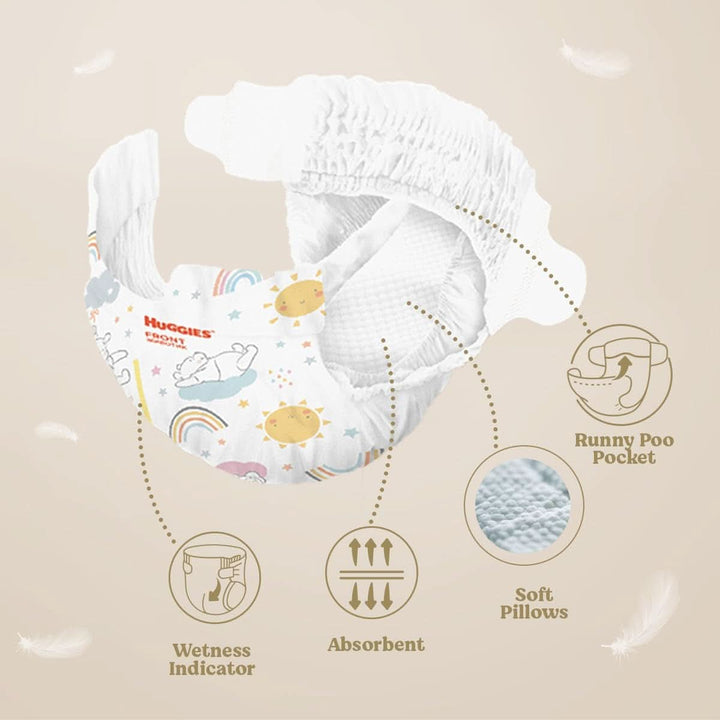 Huggies Extra Care Bebè, scutece marimea 2 (3-6 kg), foarte absorbante, 160 bucati Mama si Copilul Naty Shop
